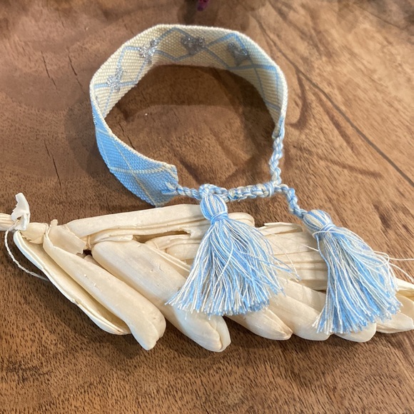 Modern Boho Embroidered Heart Wrap Bracelet - Picture 4 of 4